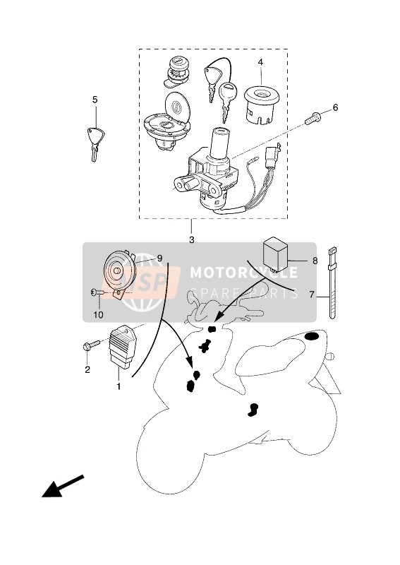 985070601000, Vite, Yamaha, 2